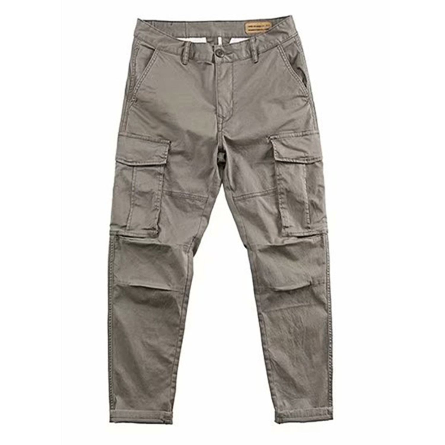 Men Pants Zipper Fly Casual Cargo Pants