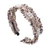 Fashion Women Le Faux Pearl Beading Hair Hoop Hairband Head Band Headwear