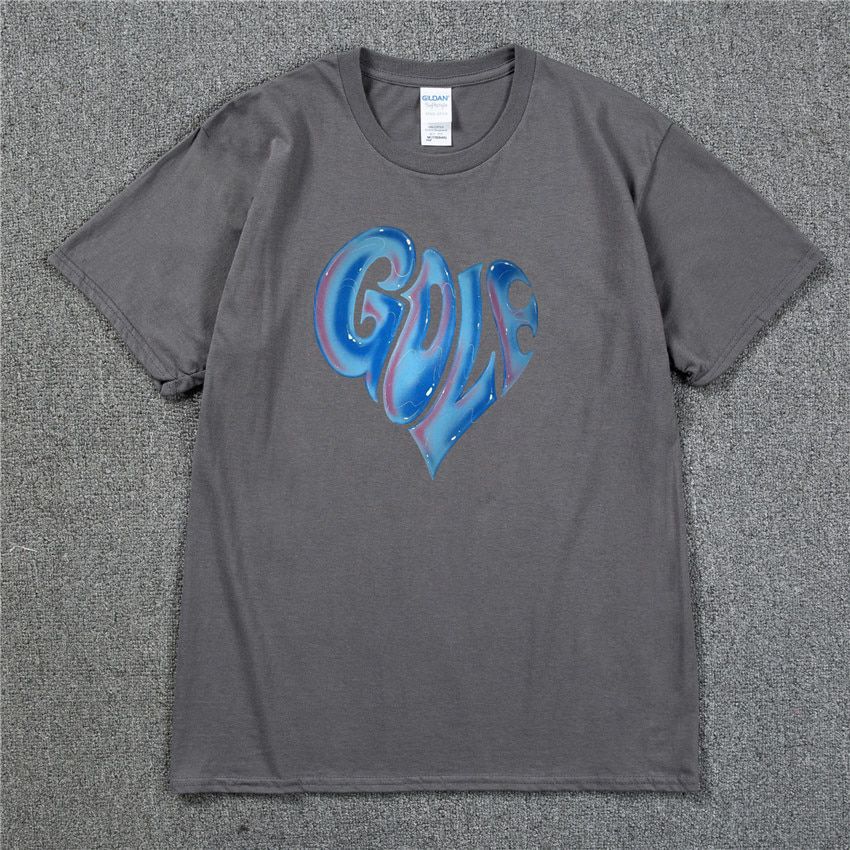 Harajuku Blue Heart Golf Wang logo Rapper  Hop Flower Le Fleur Tyler Creator T-shirt Cotton Men T shirt New TEE TSHIRT Uni