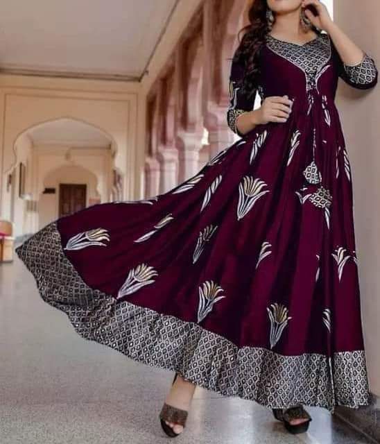 New exclusive designed Gown 1piece long kurti different koti, Gown long kurti For Stylish Women / Girls