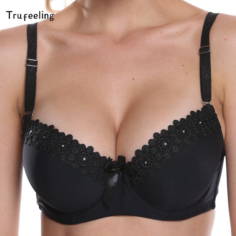 Trufeeling Push Up Lingeries Fashion  Bras for Women A B C Cup Bra Underwire Bralette Female Brassiere  Underwear