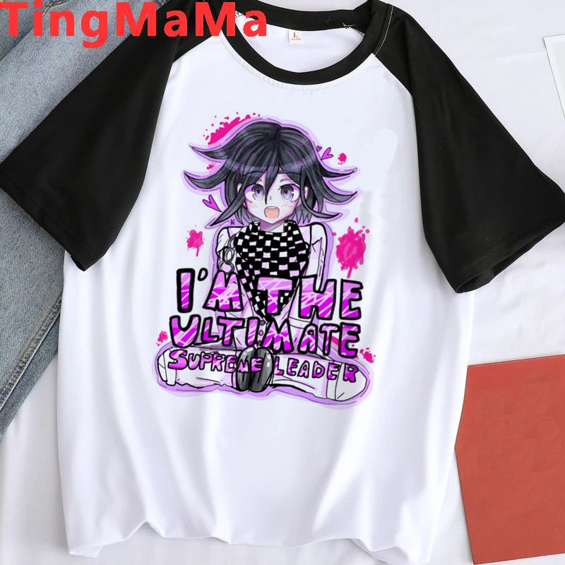 Hot Danganronpa T Shirt Men Kawaii Nagito Komaeda Summer Tops Anime Harajuku T-shirt Cartoon Ouma Kokichi Graphic Tees Male
