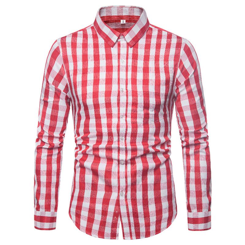Multicolor Cotton long sleeve shirt for men