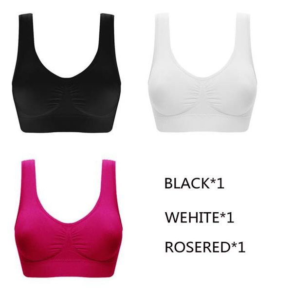 Jerrinut Dropshipping VIP 3PCS/lot Plus Size Bras For Women Seamless Bra Cotton Sports Sleep Active Bralette Women Padded Bra