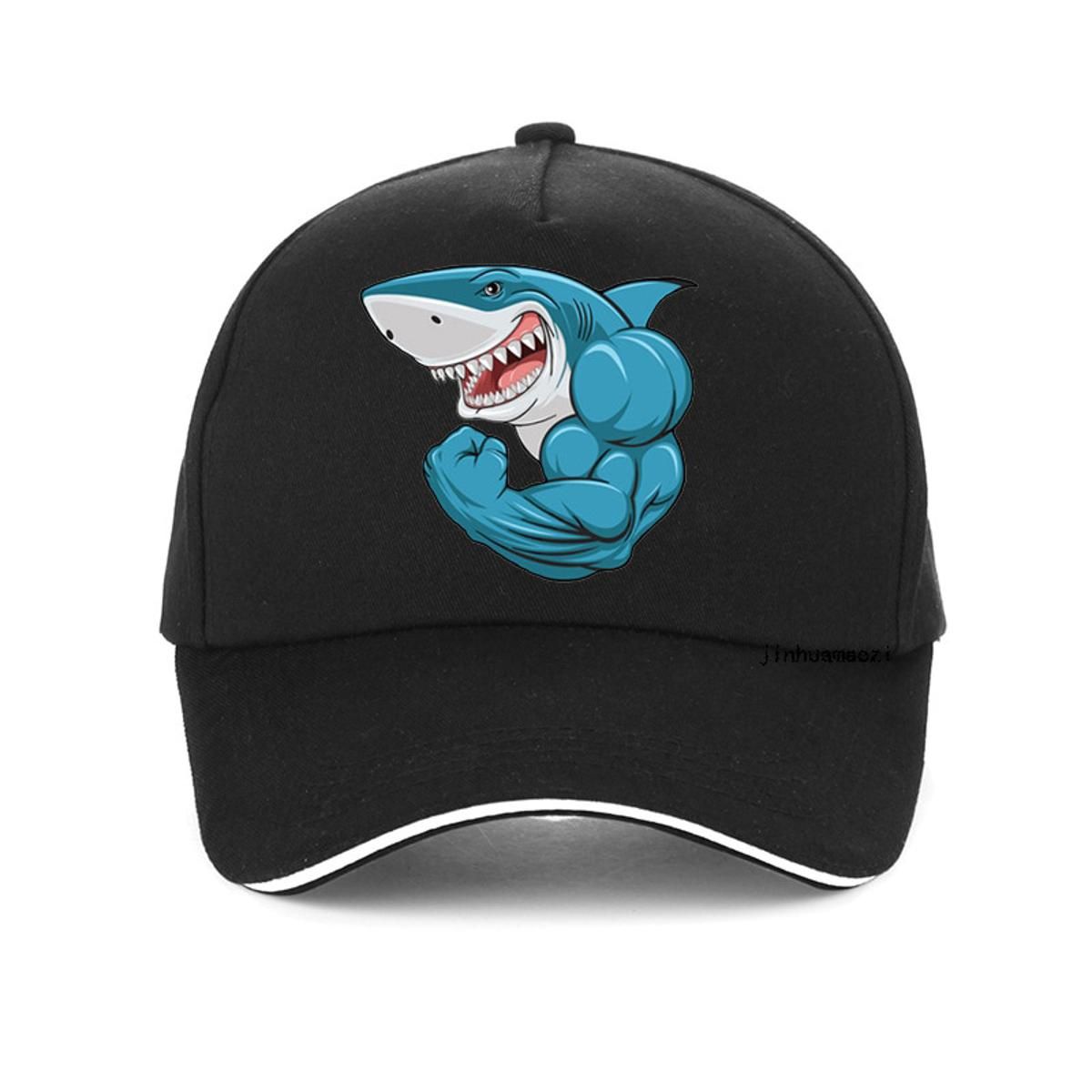 Cartoon Sharks Baseball cap fashion boxer motion cap adjustable hat Hip Hop snapback hats bone