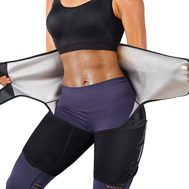 Thigh Trimmer Polymer Thermo Waist Trainer Leg Shaper Lifter Enhancer Shapewear Workout Slimming Belt Sweat Sauna Band