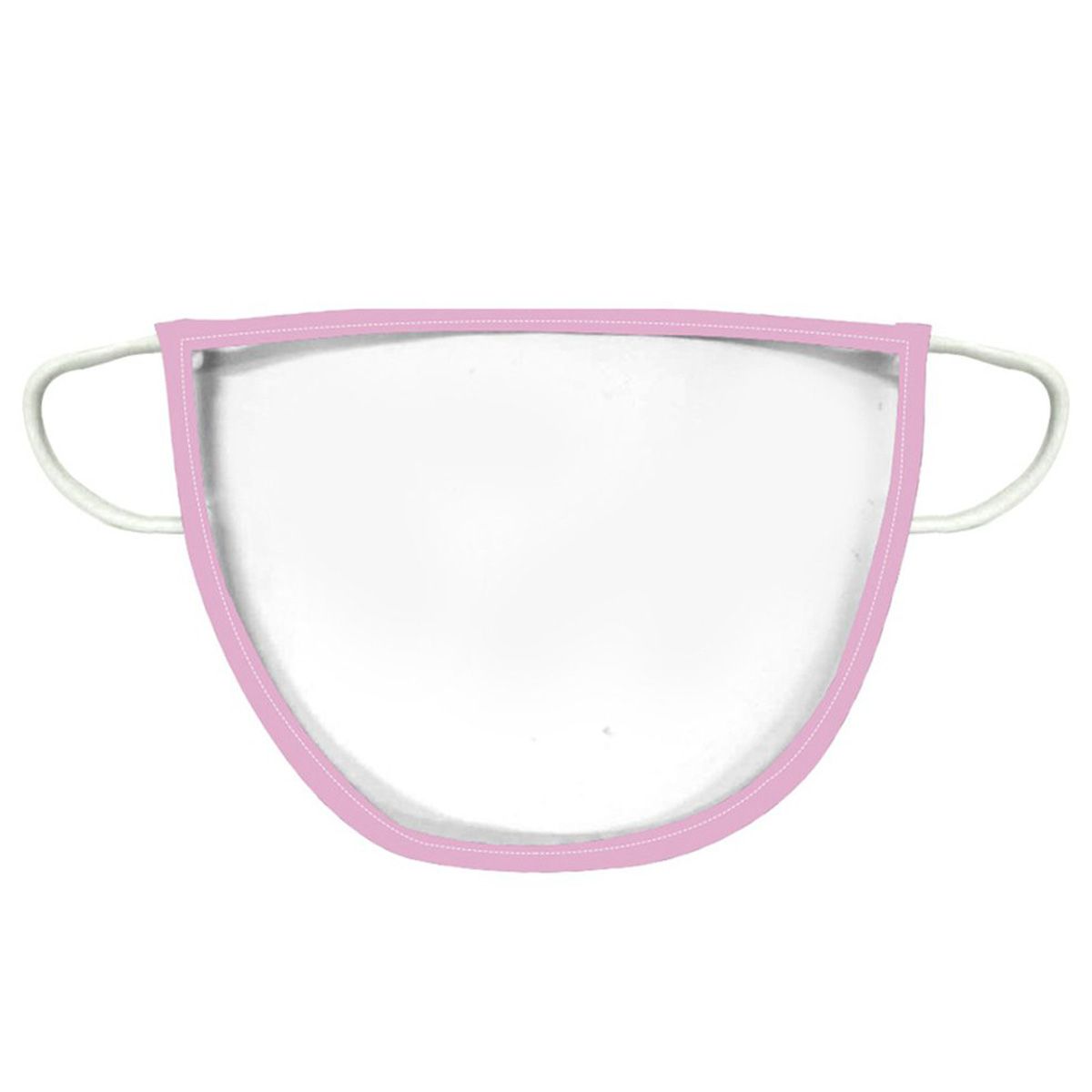 Reusable Transparent Face Mask Breathable Dustproof Anti-Splash Face Mask-pink