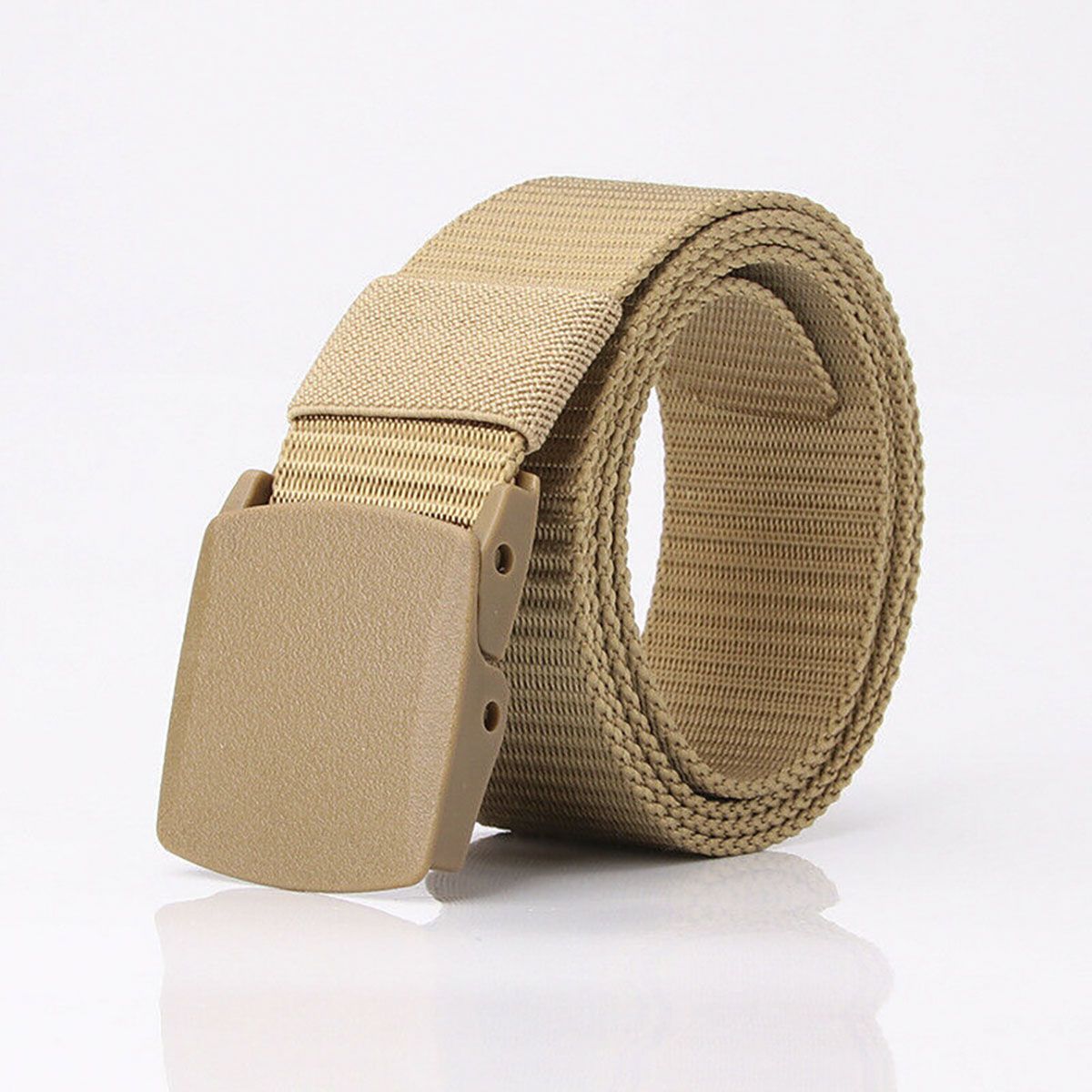 Men's Outdoor Combat Nylon Canvas Belt Buckle Non Metal
