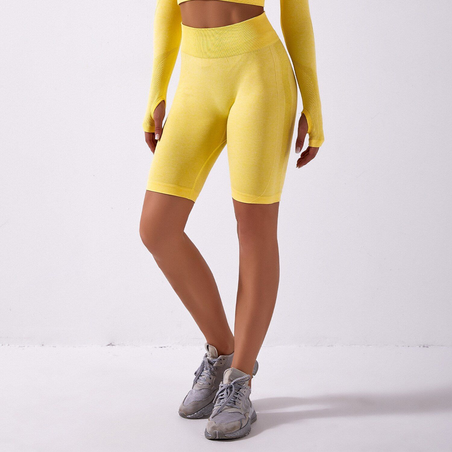 Women Yoga Shorts Sports Running Sportswear Fitness Workout Clothes Athletic Exercise Gym High Waist Shorts Activewear