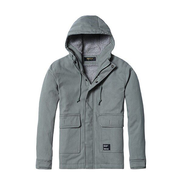 SIMWOOD Winter Jacket Men Casual Slim Thick Coats Fashion Hooded Velvet Parka Mens Plus Size Clothes Male 180531