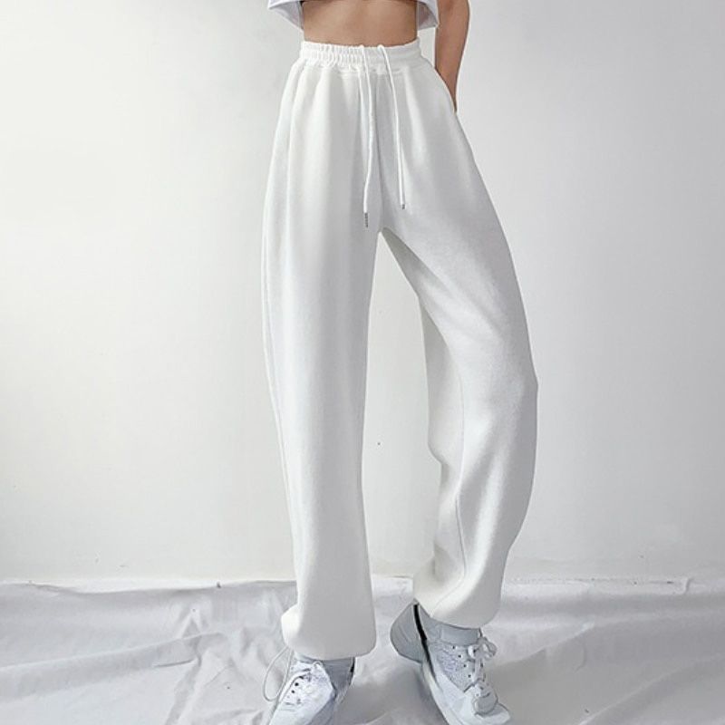 Plus Size White Gray Sweatpants Women Autumn Baggy Loose Women Sports en Pants Warm Winter Trousers Joggers Streetwear