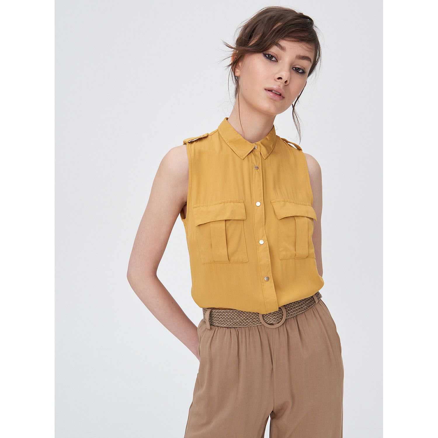 Viscose Sleeveless Ladies Short Tops