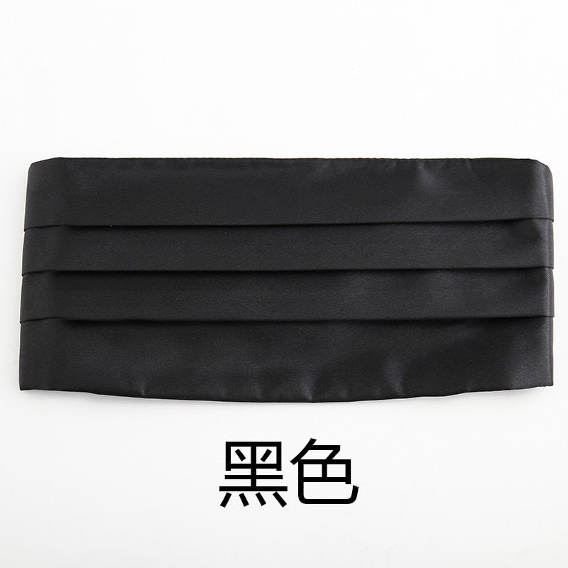 Mens Classic Cummerbund Satin Elastic Bellyband Tuxedo Cummerbund For Formal Wedding Prom Dinner Party Waist Band