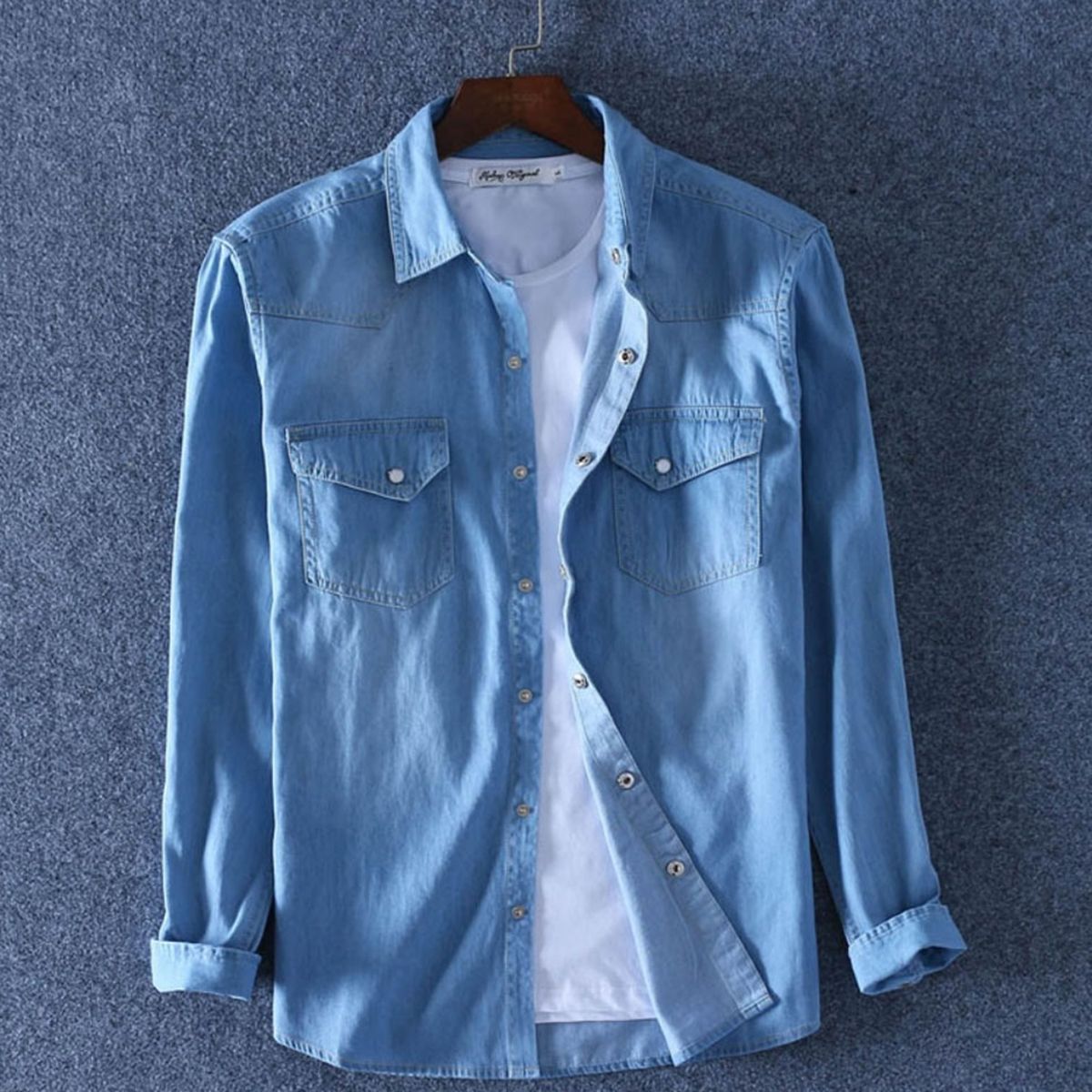 Denim Casual Full Sleeve Shirt for Men