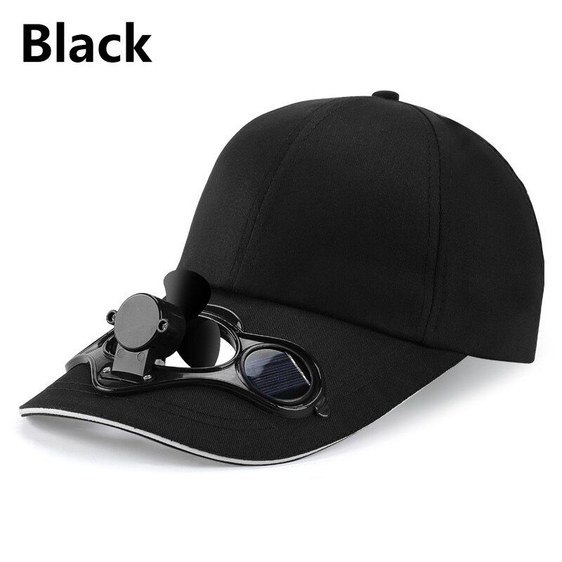 Summer Outdoor Sport Hats Sunscreen Solar Powered Fan Hat Sun Protection Cap With Solar Cool Fan Bicycling Climbing Baseball Cap