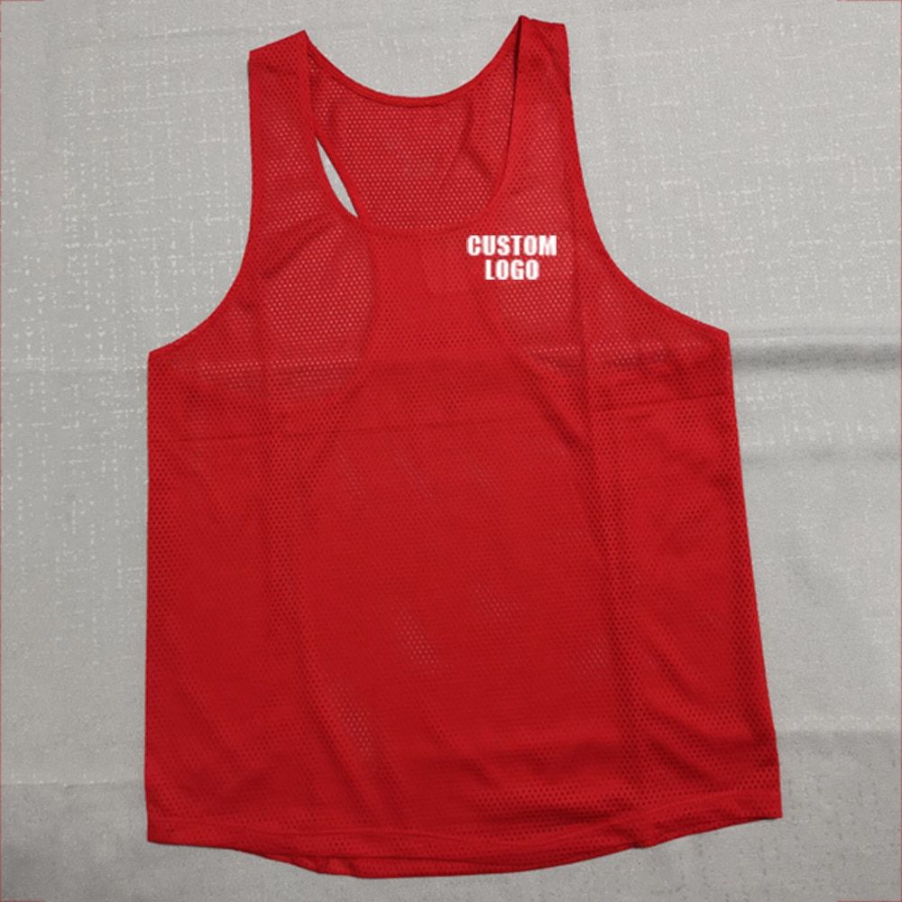 Men Fashion Sleeveless Singlets Running Marathon Vest Elastic Srts Fitness