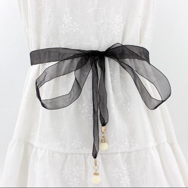 2019 fashion Pearl Knitted Belt Women Belt Fashion Candy Color Hemp Rope Braid Belts for Women Dress Belt