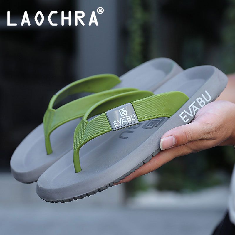 Summer Shoes For Men Flip Flops Big Size 45 Men's Slippers Fashion Patchwork Outdoor Indoor Slippers Men Beach Slippers