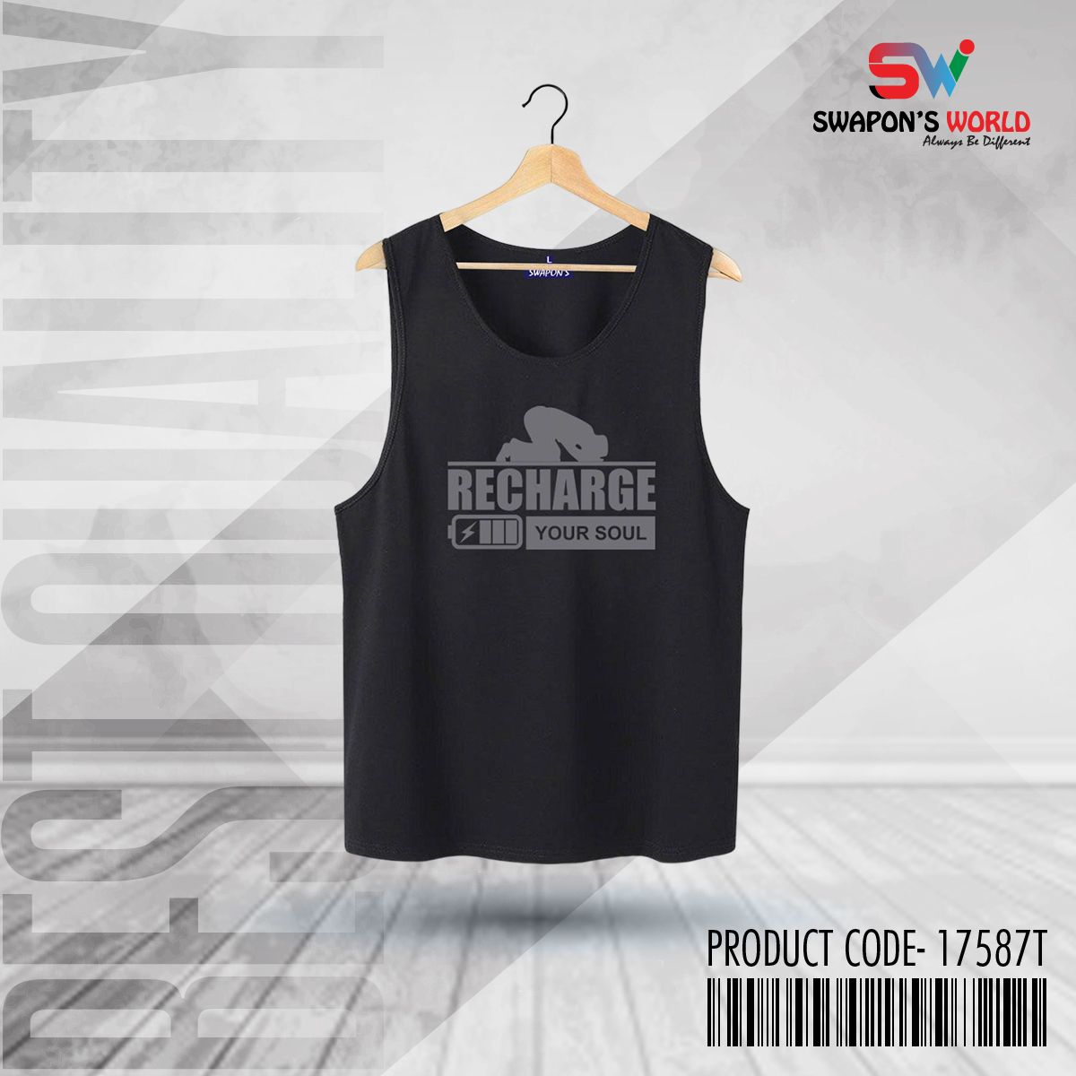 Summer Exclusive Islamic Tank Top For Men - 17587T