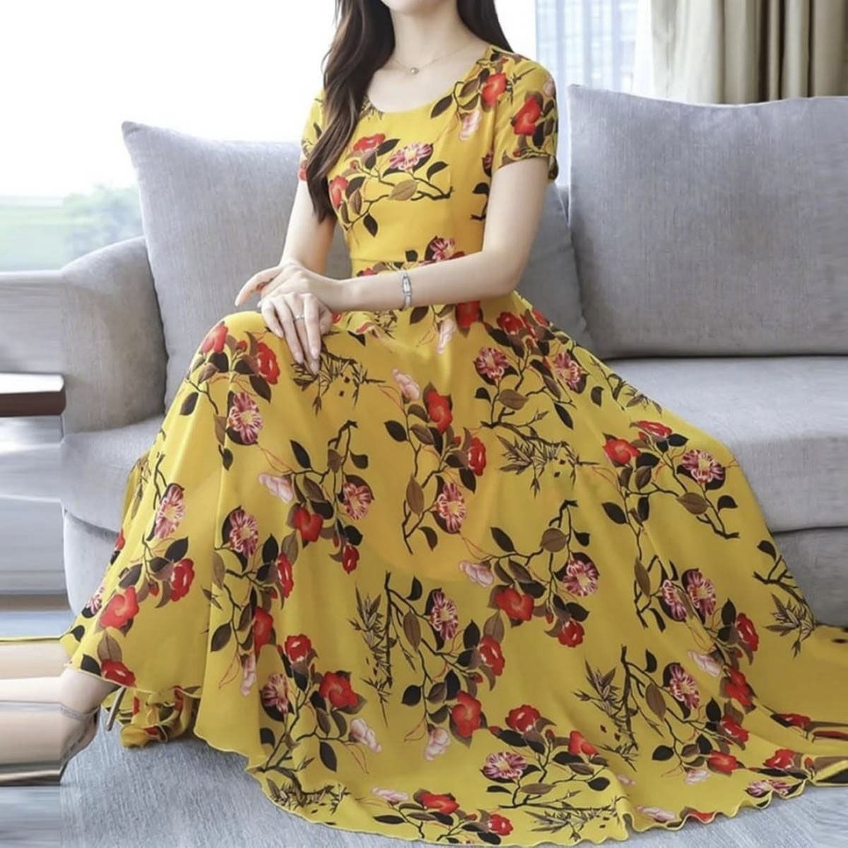 High Quality China Lily Cotton Fabric With  With Digital Printed Readymade Kurtis for Women.