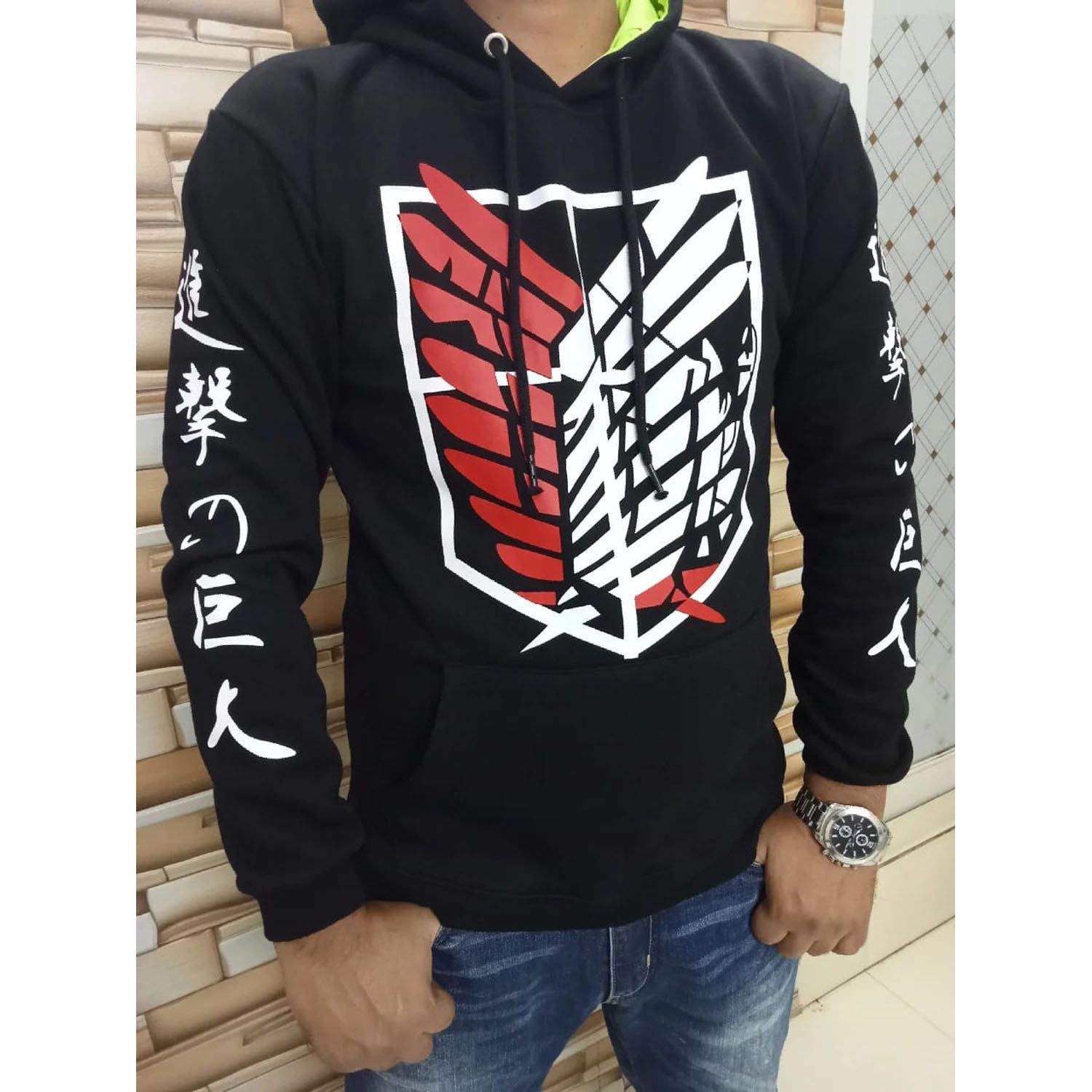 Mens Printed Hoodie