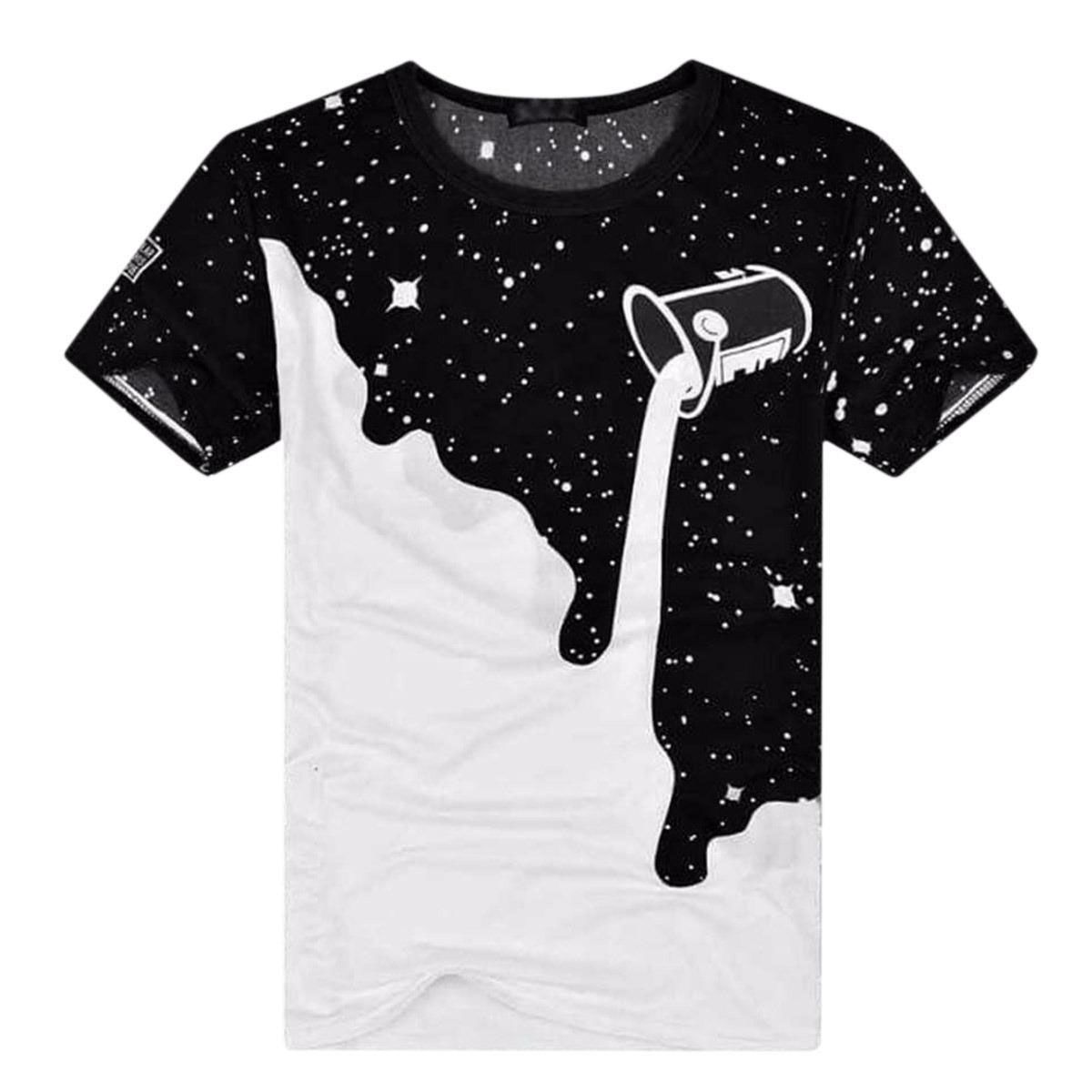 Short Sleeve Printed T-Shirt for Men - Black and White by Toppe Bangladesh - T Shirt For Man - T Shirt For Man - T Shirt - T Shirt For Man - T Sirt