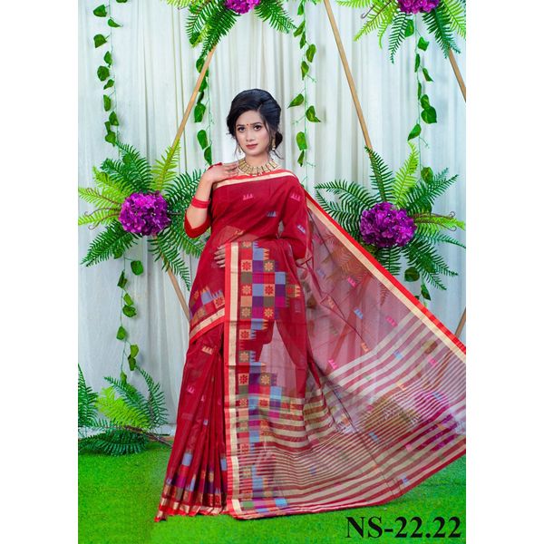 Multi Color  Half Silk Saree for Women