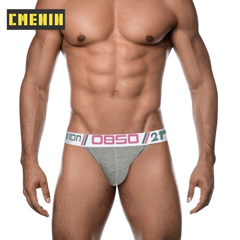 CMENIN 1pcs BS (1 Pieces) LOGO Spandex  Men Underwear thongs Mens Jockstrap  thongs And G strings CMENIN 1pcs Comfortable Floral Innerwear BS3108