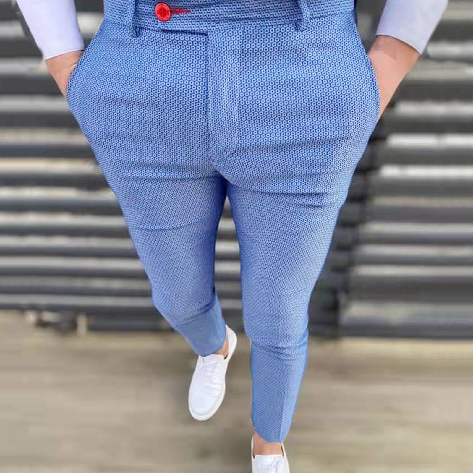 New Suit Trousers For Men Fashion Business Casual Long Trousers Men Suit Pants Wedding Party Dress Social Clothing Breathable