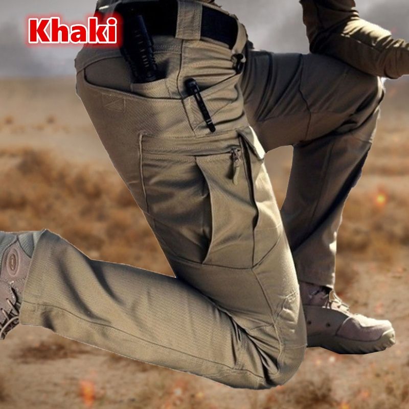 Plus Size 6XL Mens Tactical Pants Multiple Pocket Elasticity Military Urban Commuter Tacitcal Trousers Men Slim Fat Cargo Pants