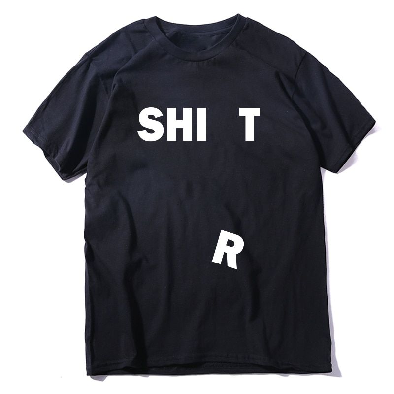 100% cotton short sleeve error print funny men T shirt casual loose men tshirt o-neck summer t-shirt male men tee shirt