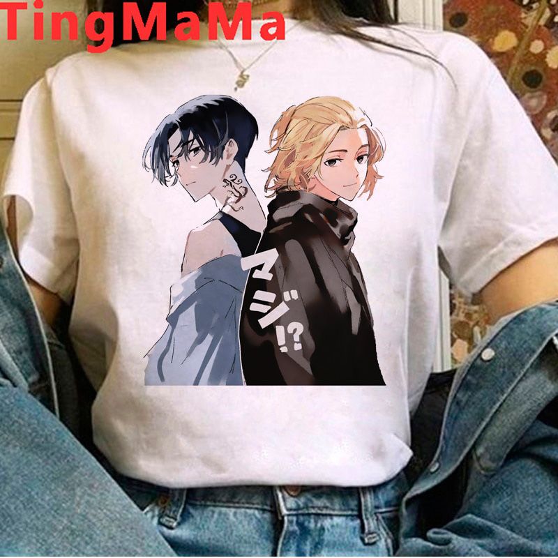 Japanese Anime Tokyo Revengers T Shirt Men Kawaii Harajuku Summer Tops Tokyo Revengers Graphic Tees Cartoon Unisex T-shirt Male