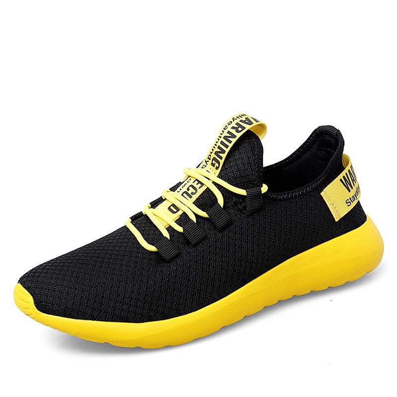 New Men's Sneakers Breathable Lace Up Man Mesh Shoes Fashion Casual No-slip Male Vulcanize Shoes Big Size 39-47 Tenis Shoes