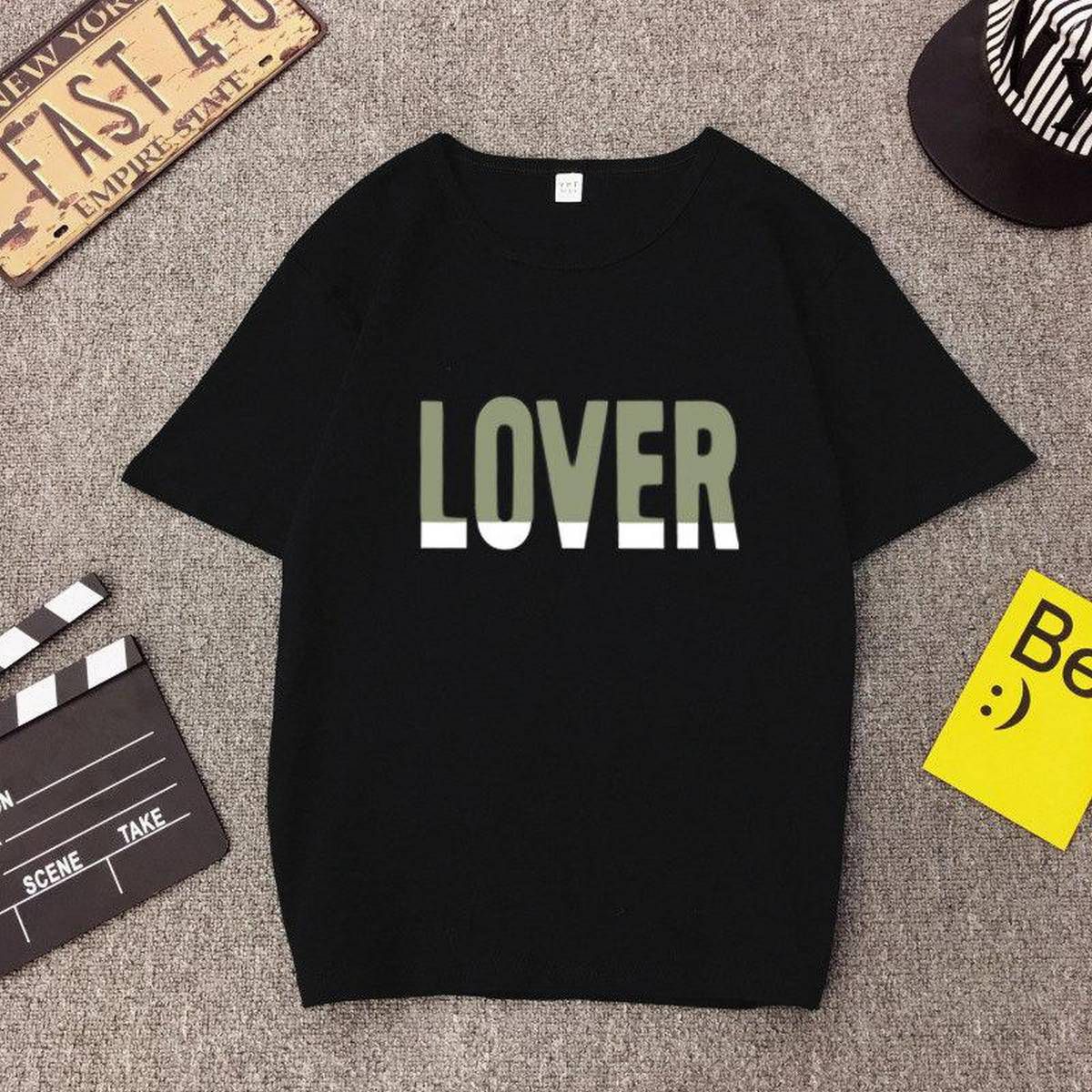 Korean Fashion White T-Shirt Female Short Sleeve Plus Size Loose Korean Edition Student Half-Sleeved T-Shirt Top Spring Summer Dress