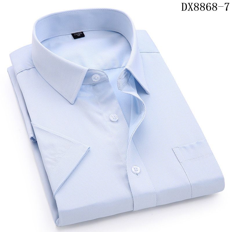 High Quality Short Sleeve Summer Mens Dress Casual Plaid Shirt Male Regular Fit Blue Purple 4XL 5XL 6XL 7XL 8XL Plus Size Shirts