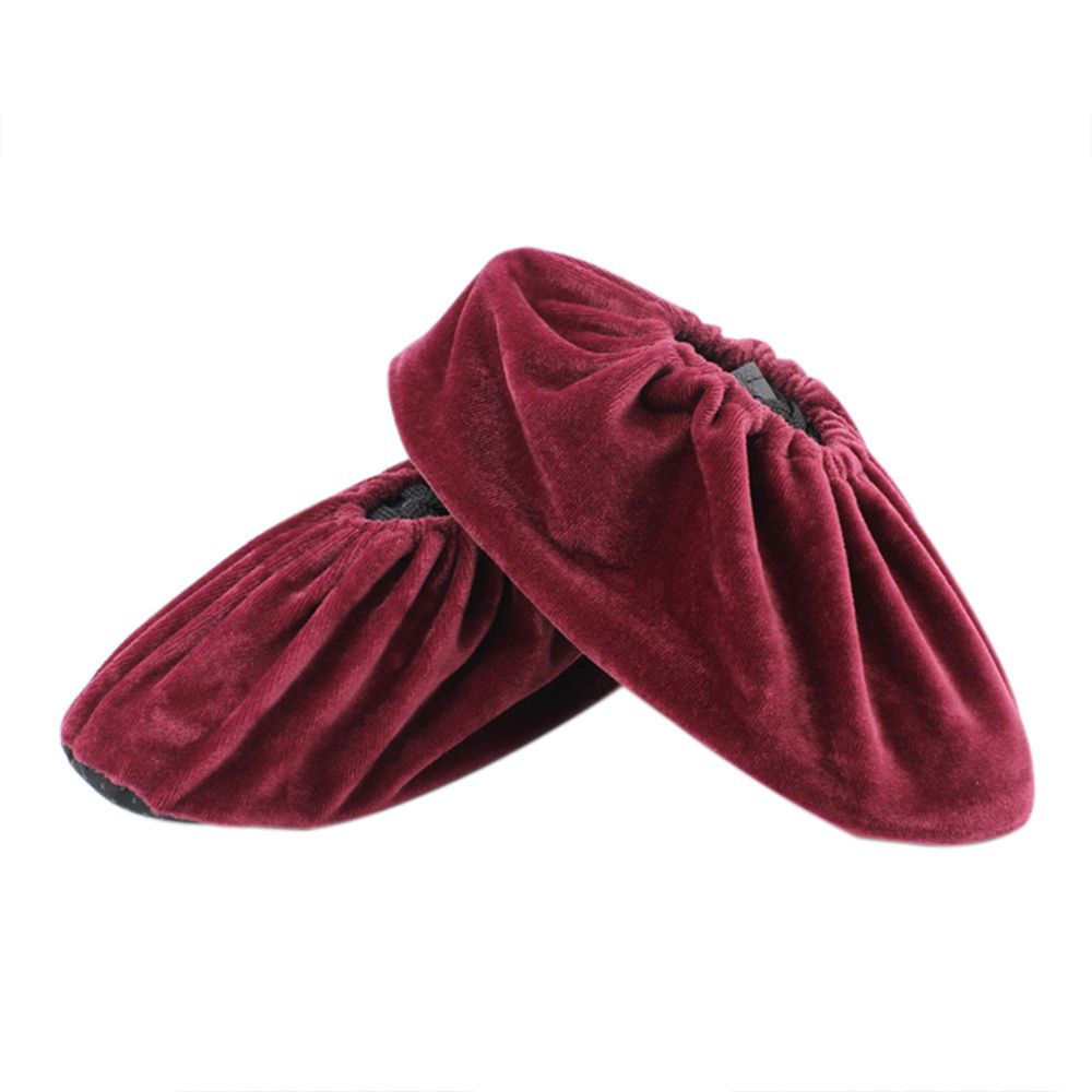 Household Flannel Washable Overshoes Non-slip Reusable Non-slip Shoe Covers Slippers