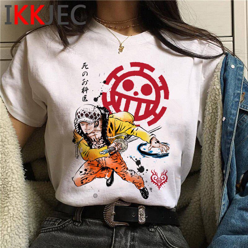 One Piece Luffy Harajuku T Shirt Men Funny Cartoon Japanese Anime T-shirt Streetwear Kawaii Graphic Tshirt Hop Top Tees Male