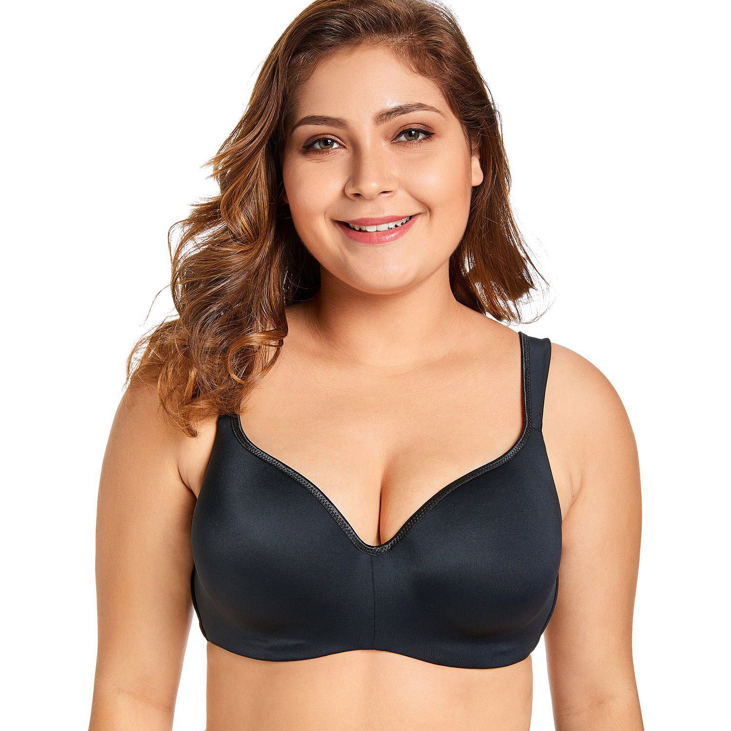 Delimira Women's Smooth Full Coverage Big Size T-Shirt Bra