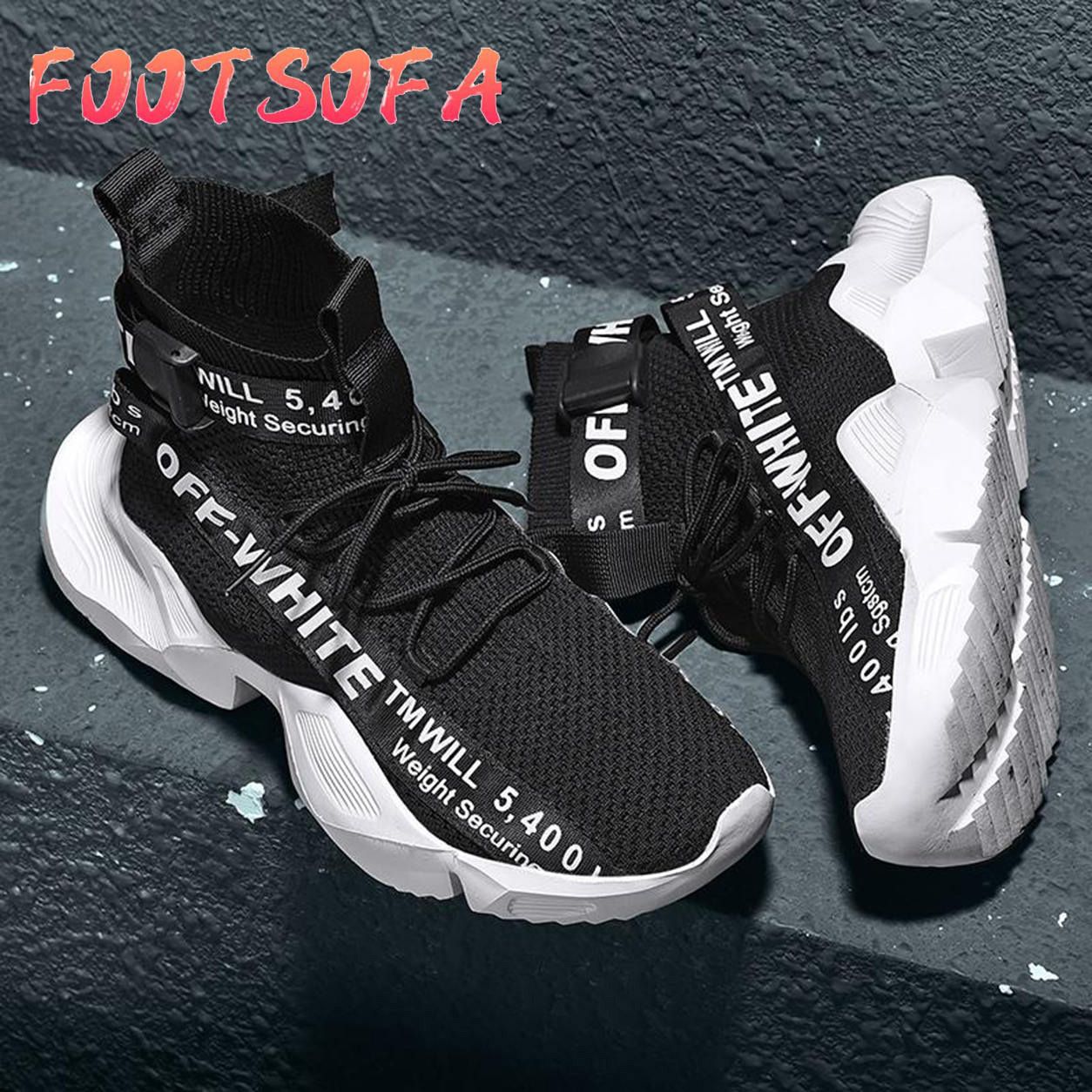New Outdoor Street Trend Cool Big Size Casual Men's Shoes Shock Absorption Wear Men's Shoes Non-slip Shoes（Ready Stock）
