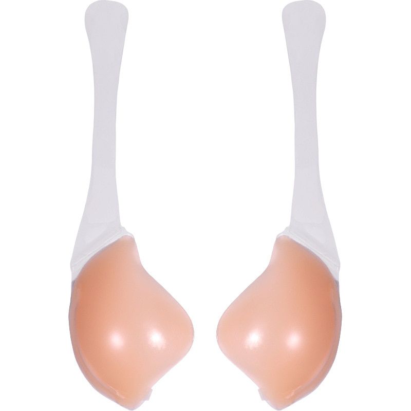 Lady Invisible Strapless Bra Push-Up Bras Self -Adhesive Dress Sticky Gel Backless BH  Bra Top Plus Size