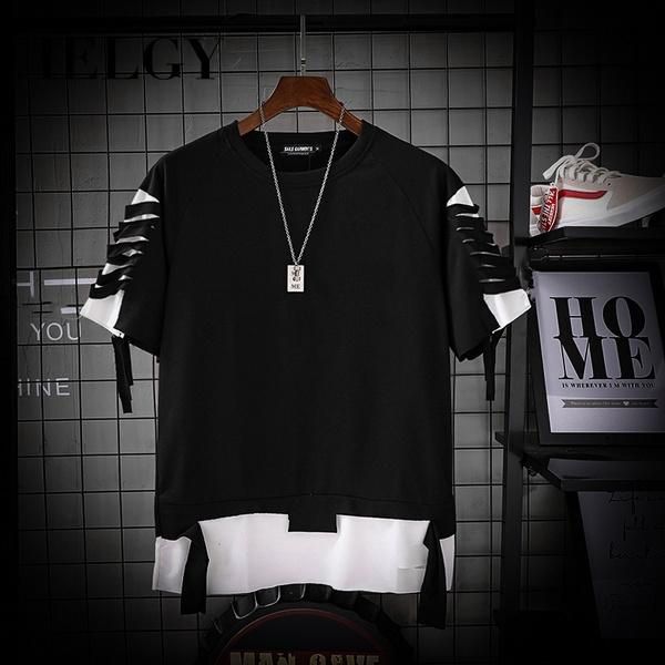 IELGY Short-sleeved men's T-shirt Korean version of the new men's clothing