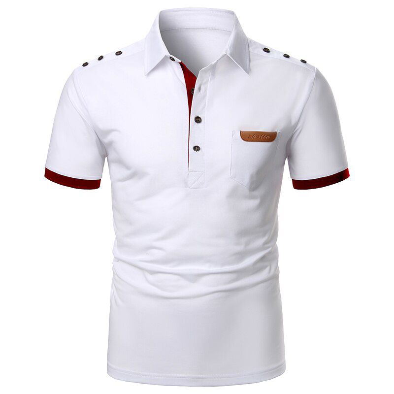 Men T-shirt Men Shirt Short Sleeve T-shirt Shirt Contrast Color T-shirt New Clothing Summer Streetwear Casual Fashion Men tops