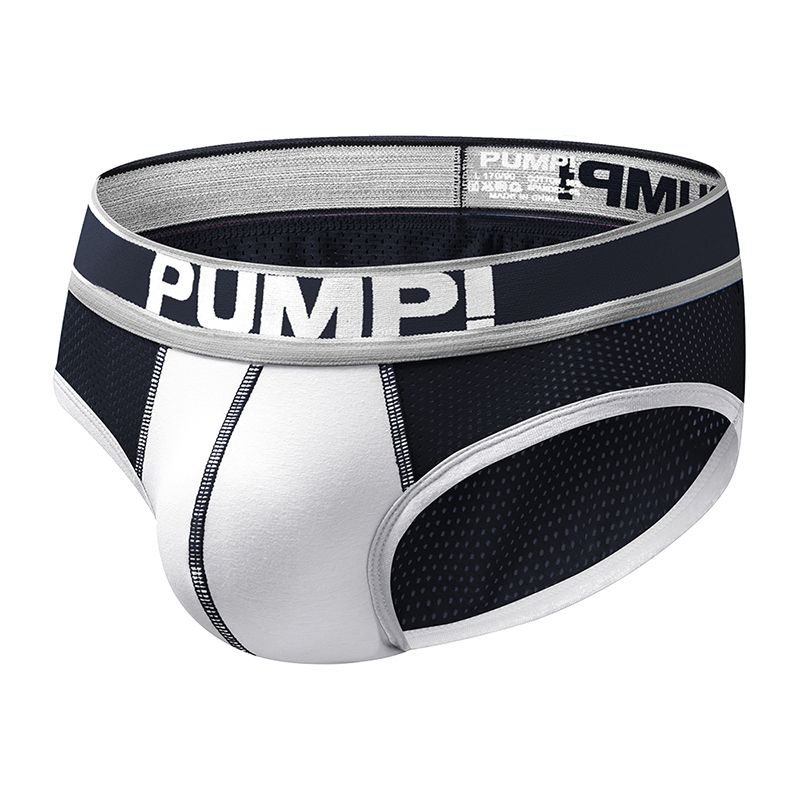 CMENIN (1 Pieces) PUMP Tight Polyester Underwear Men Jockstrap Briefs Men Underpants Male Panties Letter Mens Innerwear H389