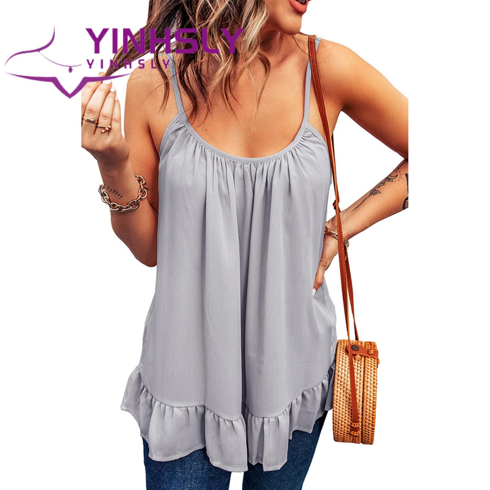Vest T-shirt Off Shoulder Pleated Patchwork Vest T-shirt
