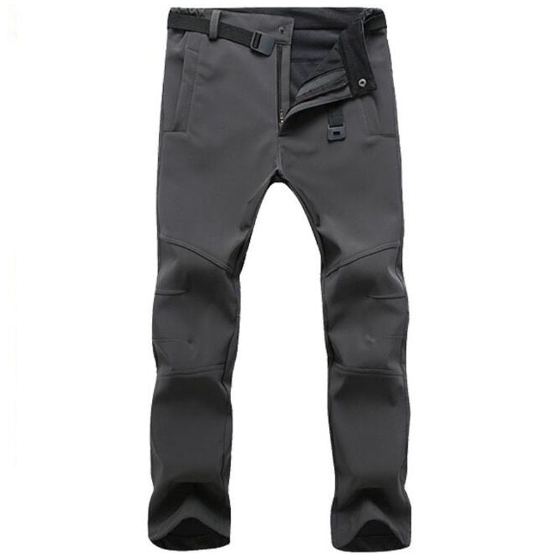 Men Windproof Snowboard Ski Pants Winter Male Outdoor Snow Camping Hiking Work Pants Fleece Warm Waterproof Breathable Trousers