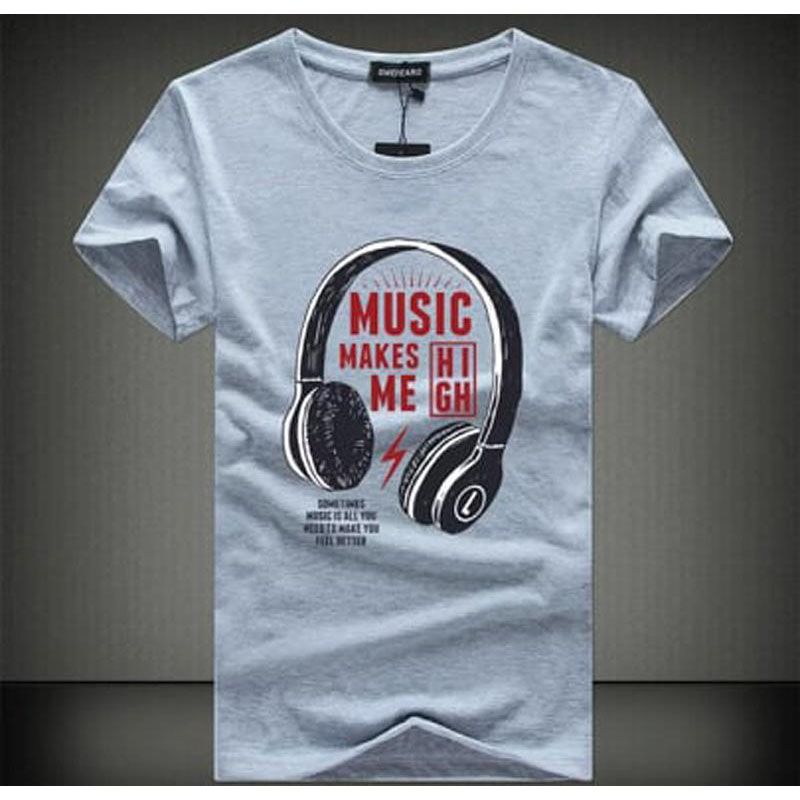Music T shirt ash Color