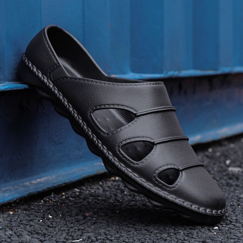 Men Sandals 2021 Men Casual Shoes Slippers Rome Retro Thick Bottom Open Toe Sandals Beach Slip On Slides Sandals Summer