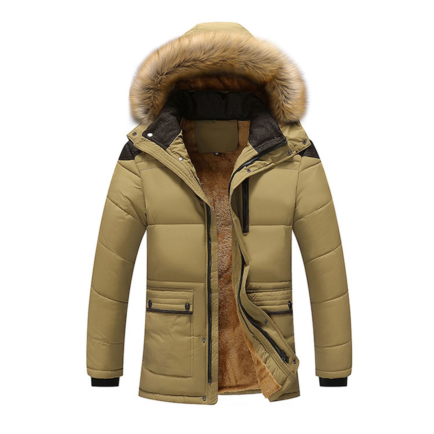 Men Outerwear Soft Wind-proof Dethable Men Jket