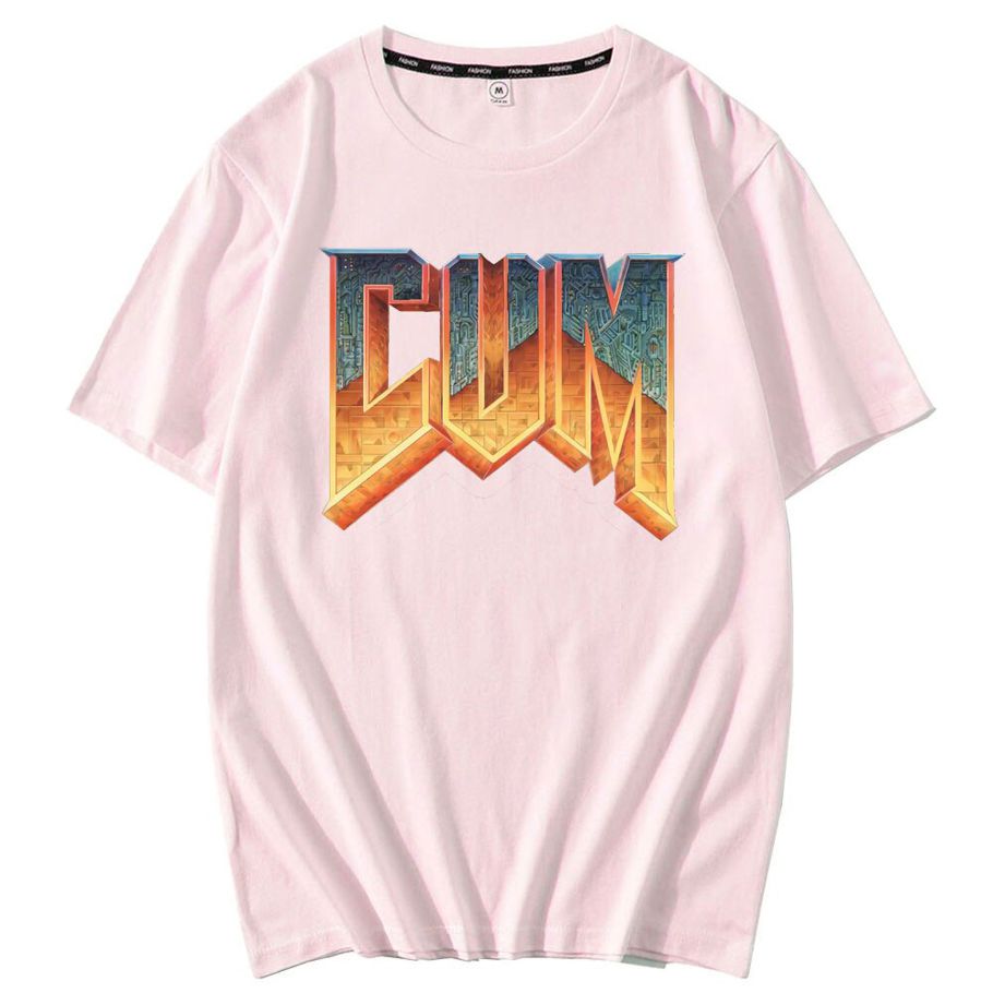 Doom Cum Shirt Vintage Graphic Tee Shirt For Men Pure cotton 100% tshirt men summer fashion Short sleeve t-shirt men euro size