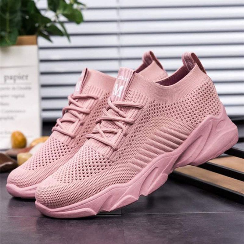 Durable Girls sneakers - pink color